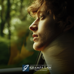 A man in a neck brace after an accident in Yonkers looks out the window